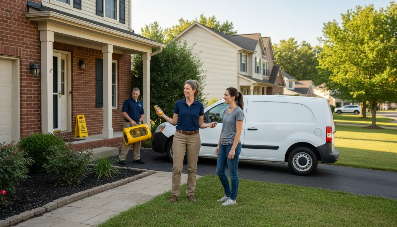 Residential water damage restoration in Loganville, PA